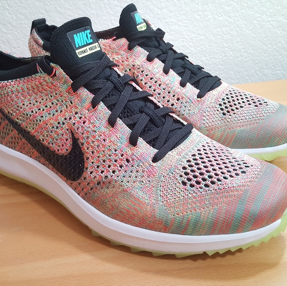 Nike Flyknit Racer G Multicolor Golf Shoes - Picture 1 of 6